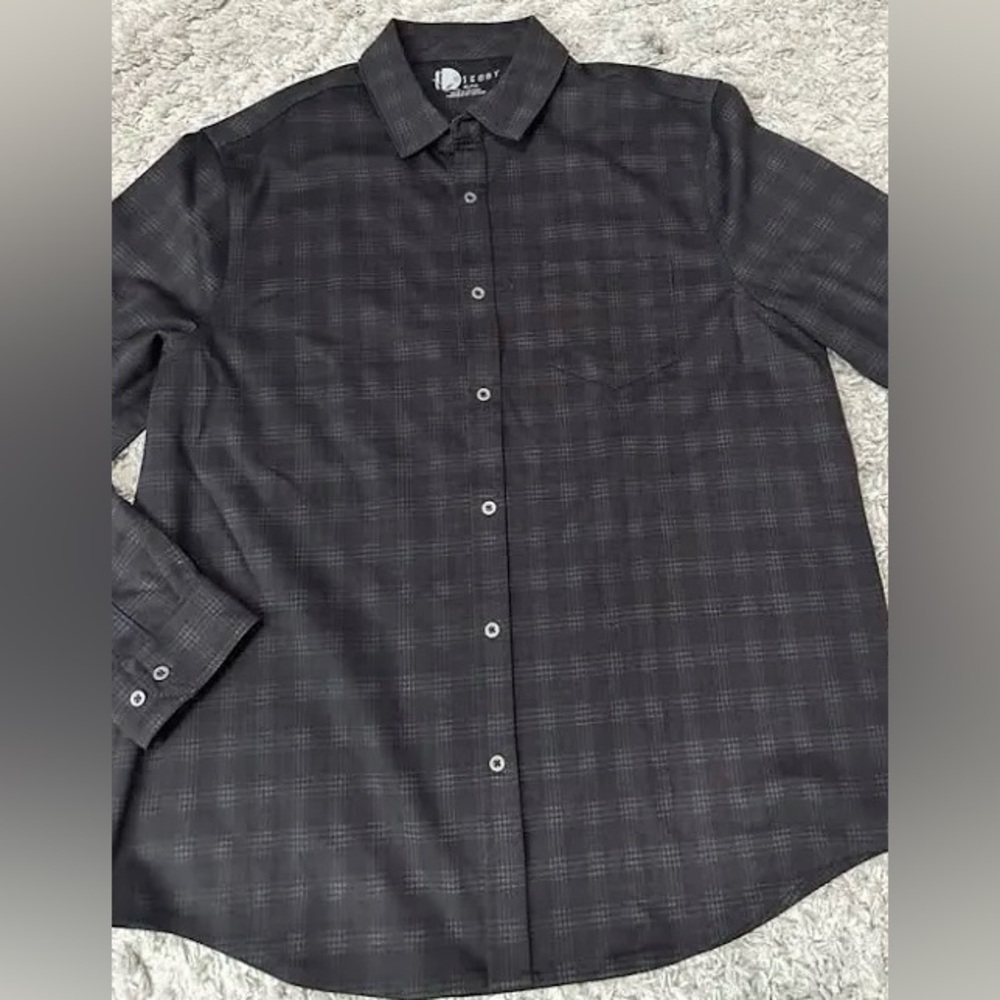 Nicoby plaid button down mens shirt